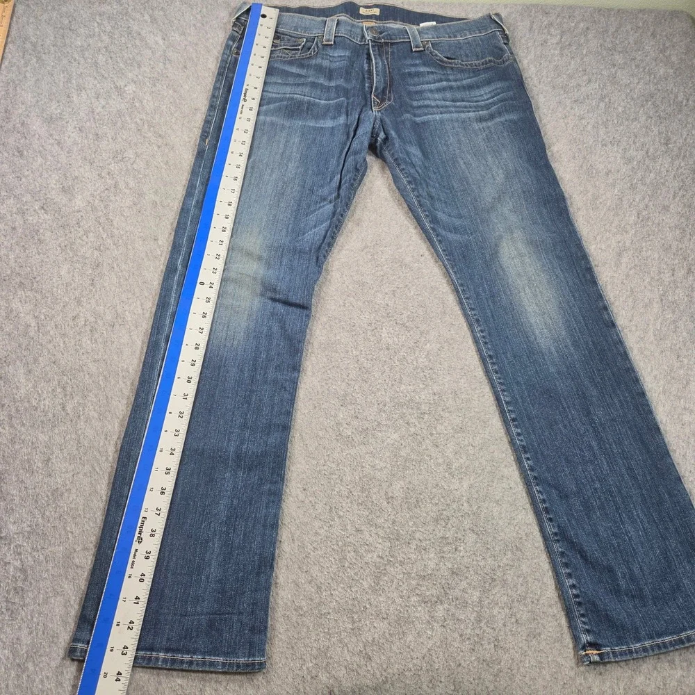 True Religion Ricky Relaxed Straight Jeans Mens 40 Blue Wash Made in USA